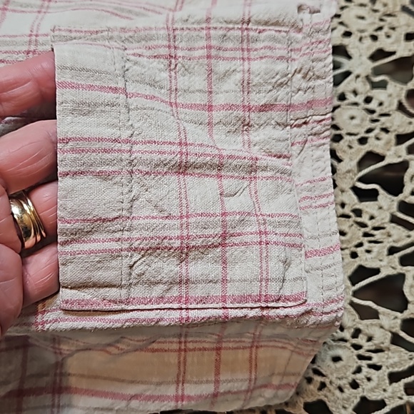 Vintage Silk Exchange Button-Up Plaid 100% Silk Vest with Collar - Picture 3 of 10